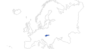 map of all swimming spots in Slovakia