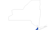 map of all swimming spots in New York City
