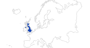 Karte der Bademöglichkeiten in Großbritannien und Nordirland