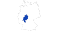 Karte der Bademöglichkeiten in Hessen