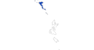 map of all swimming spots on Corfu