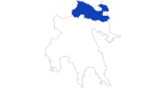map of all swimming spots in Corinthia