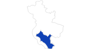 map of all swimming spots in Elis