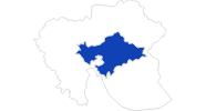 map of all swimming spots in Thessaloniki