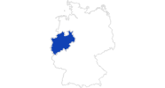 Karte der Bademöglichkeiten in Nordrhein-Westfalen