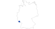 Karte der Bademöglichkeiten im Saarland