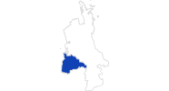 map of all swimming spots in Waitomo and Surroundings