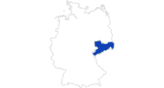 Karte der Badeseen in Sachsen