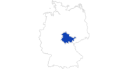 map of all swimming spots in Thuringia