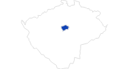 map of all swimming spots in Prague