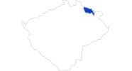 map of all swimming spots in the Krkonoše National Park