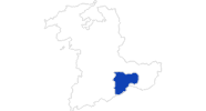 map of all swimming spots in the Jungfrau region