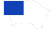 map of all swimming spots in the Region of the Tatras and Northern Spis