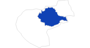 map of all swimming spots in the Podravska region
