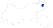 Karte der Badewetter in Kitzbüheler Alpen - St. Johann - Oberndorf - Kirchdorf