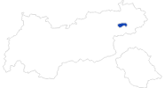 Karte der Badewetter in den Kitzbühler Alpen - Brixental
