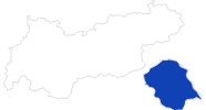 Karte der Badeseen in Osttirol