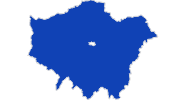 map of all swimming spots in Outer London
