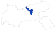 Karte der Badewetter in der Silberregion Karwendel