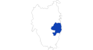 map of all swimming spots in Wicklow