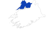 map of all swimming spots in Clare