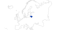 map of all swimming spots in Lithuania