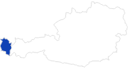 Karte der Badeseen in Vorarlberg