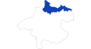 Karte der Badeseen im Böhmerwald