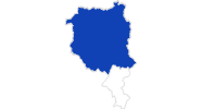 map of all swimming spots in Bellinzona and Upper Ticino