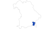 Karte der Bademöglichkeiten im Chiemgau