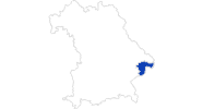 Karte der Badewetter im Passauer Land