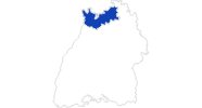 Karte der Bademöglichkeiten in der Kurpfalz und Heidelberg