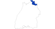 Karte der Bademöglichkeiten Liebliches Taubertal (Baden-Württemberg)