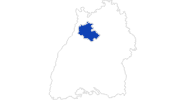 Karte der Bademöglichkeiten in Kraichgau Stromberg