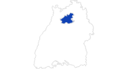 Karte der Bademöglichkeiten im Heilbronner Land