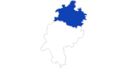 Karte der Bademöglichkeiten in Nordhessen