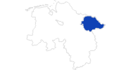 map of all swimming spots in the Elbtalaue-Wendland