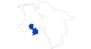 Karte der Bademöglichkeiten im Osnabrücker Land