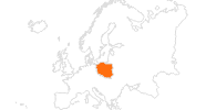 Karte der Ausflugsziele in Polen