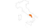 Karte der Ausflugsziele in Kampanien