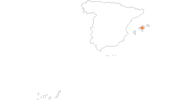 Karte der Ausflugsziele auf den Balearen