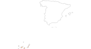 Karte der Ausflugsziele auf den Kanaren