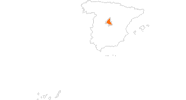 Karte der Ausflugsziele in Madrid