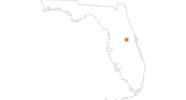 Karte der Ausflugsziele in Orlando