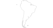 Karte der Ausflugsziele in Südamerika