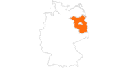 Karte der Ausflugsziele in Brandenburg