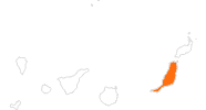 Karte der Ausflugsziele auf Fuerteventura