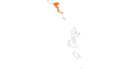 map of all tourist attractions on Corfu