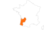map of all tourist attractions in Aquitaine