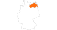 Karte der Ausflugsziele in Mecklenburg-Vorpommern